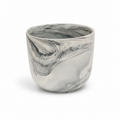 MK Studio Handmade Porcelain Cup - Gray Wave