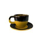 Baadaab Black Brick Ceramic Cup With Handle