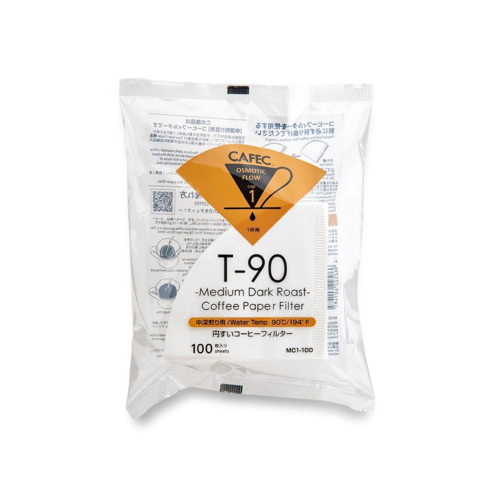 Cafec Medium Dark Roast Coffee Paper Filter 1 Cup