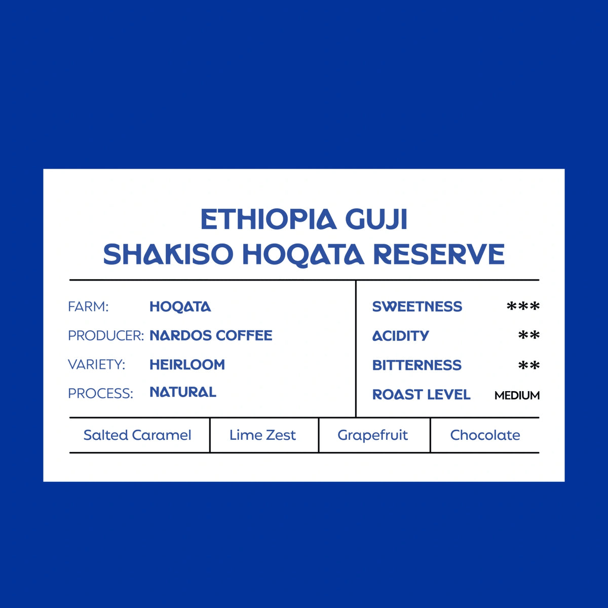 Julith Ethiopia Guji Shakiso Hoqata Reserve Espresso Coffee