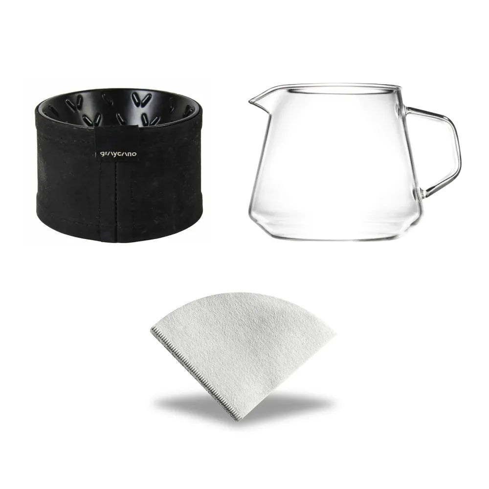 [Bundle] Graycano Volcano Dripper + Graycano Server + Graycano GC01 Coffee Filter