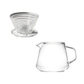 [Bundle] April Glass Dripper + Graycano Pourcano Server