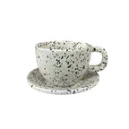 Baadaab White Stone Ceramic Cup With Handle