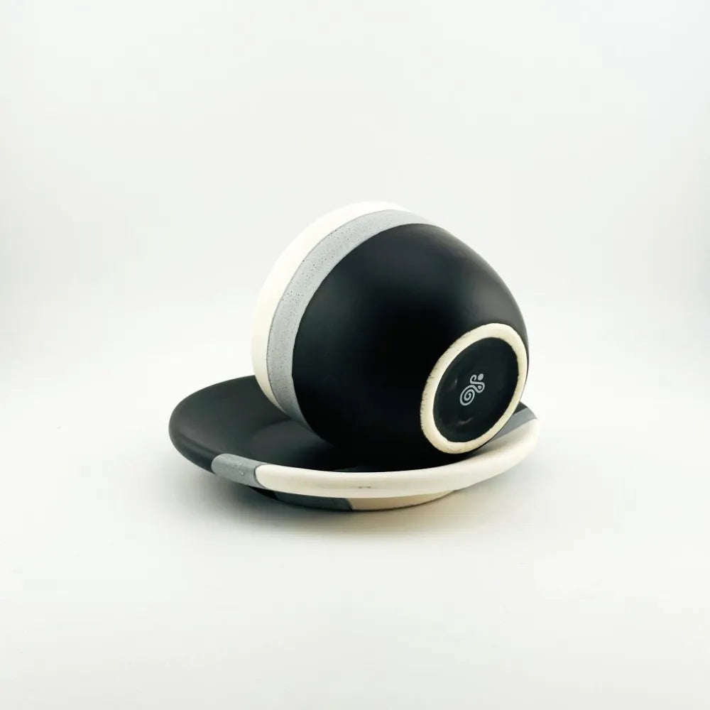 Baadaab Half And Half Black Ceramic Cup