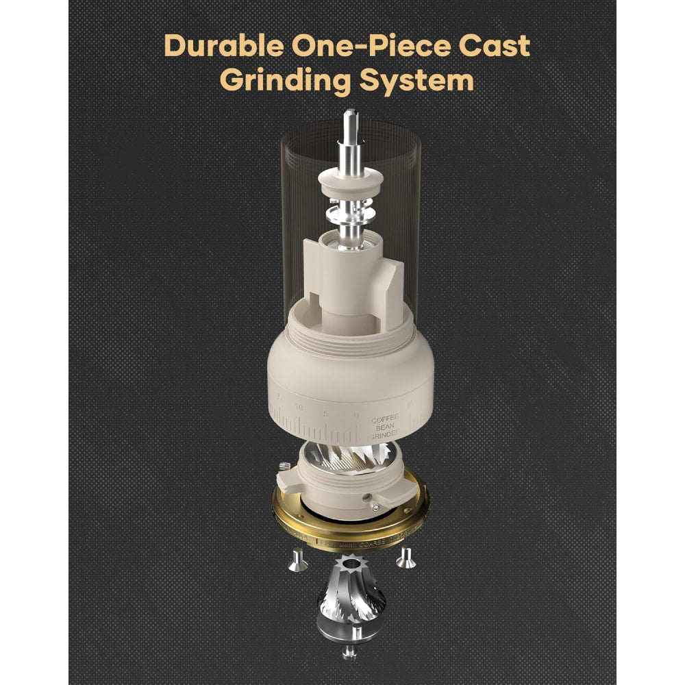 Cocinare ESSENCE DUO B38 Ultra Coffee Grinder - Electric Wireless 2-in-1 Removable Countertop Manual Grinder Kit, 80 Precision Setting
