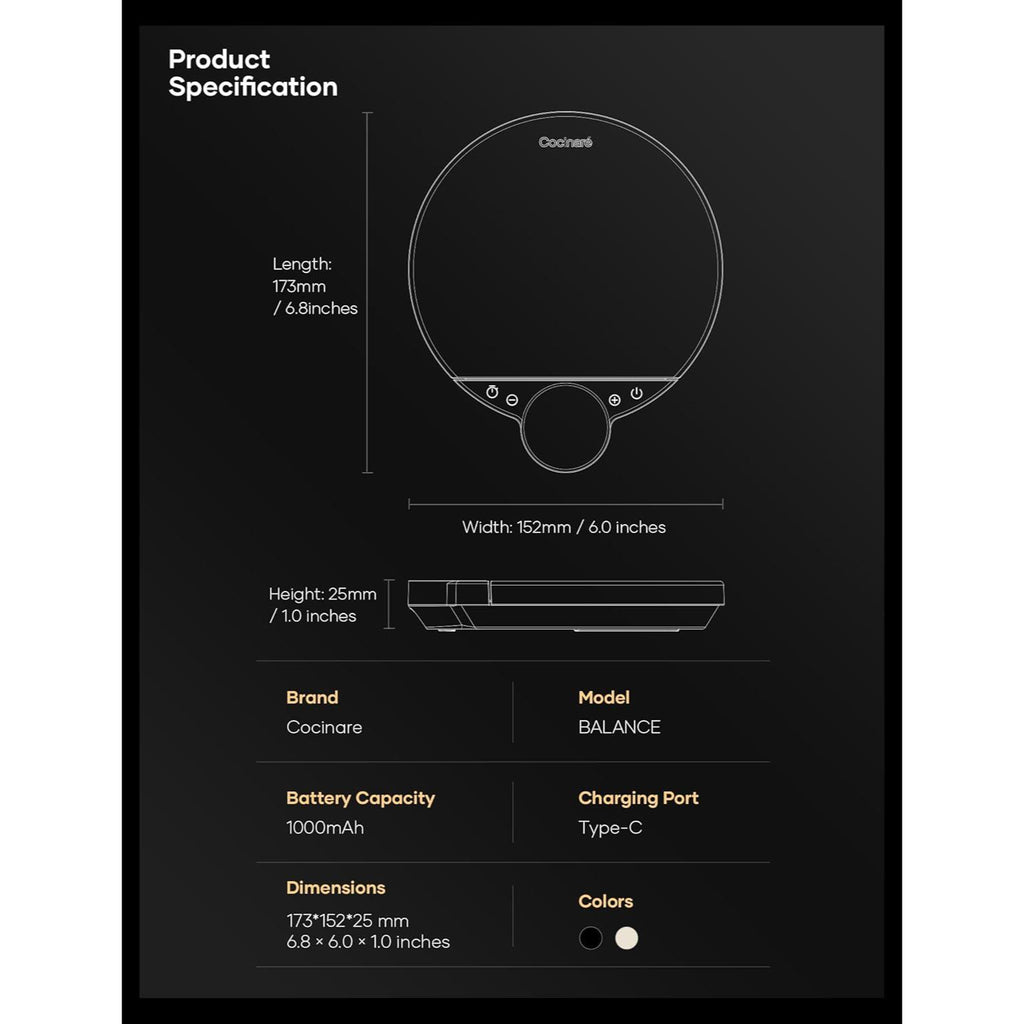 Cocinare Balance Digital Coffee Scale