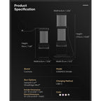 Cocinare ESSENCE DUO B38 Ultra Coffee Grinder - Electric Wireless 2-in-1 Removable Countertop Manual Grinder Kit, 80 Precision Setting