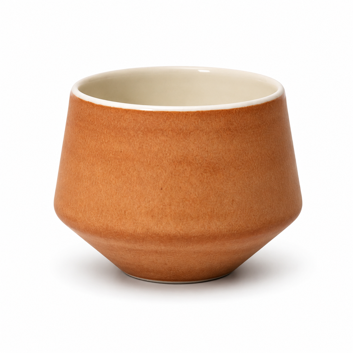 MK Studio Handmade Porcelain Cup - Brown brick