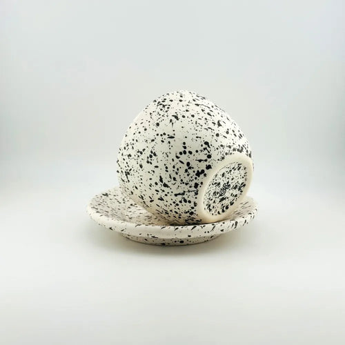 Baadaab White Stone Ceramic Cups